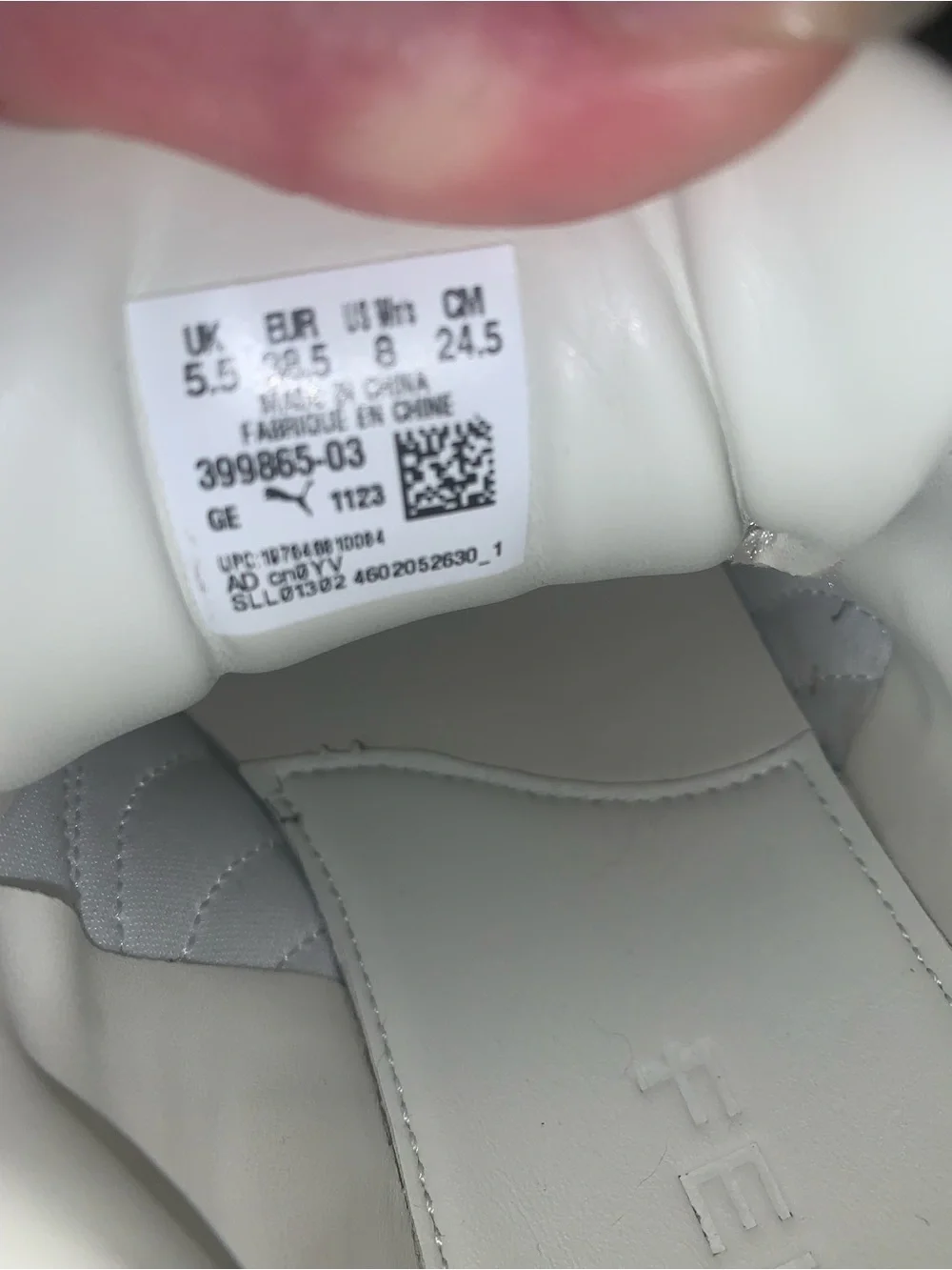 PUMA Fentys by Rhianna White leather Platform Sneakers with Gum Sole